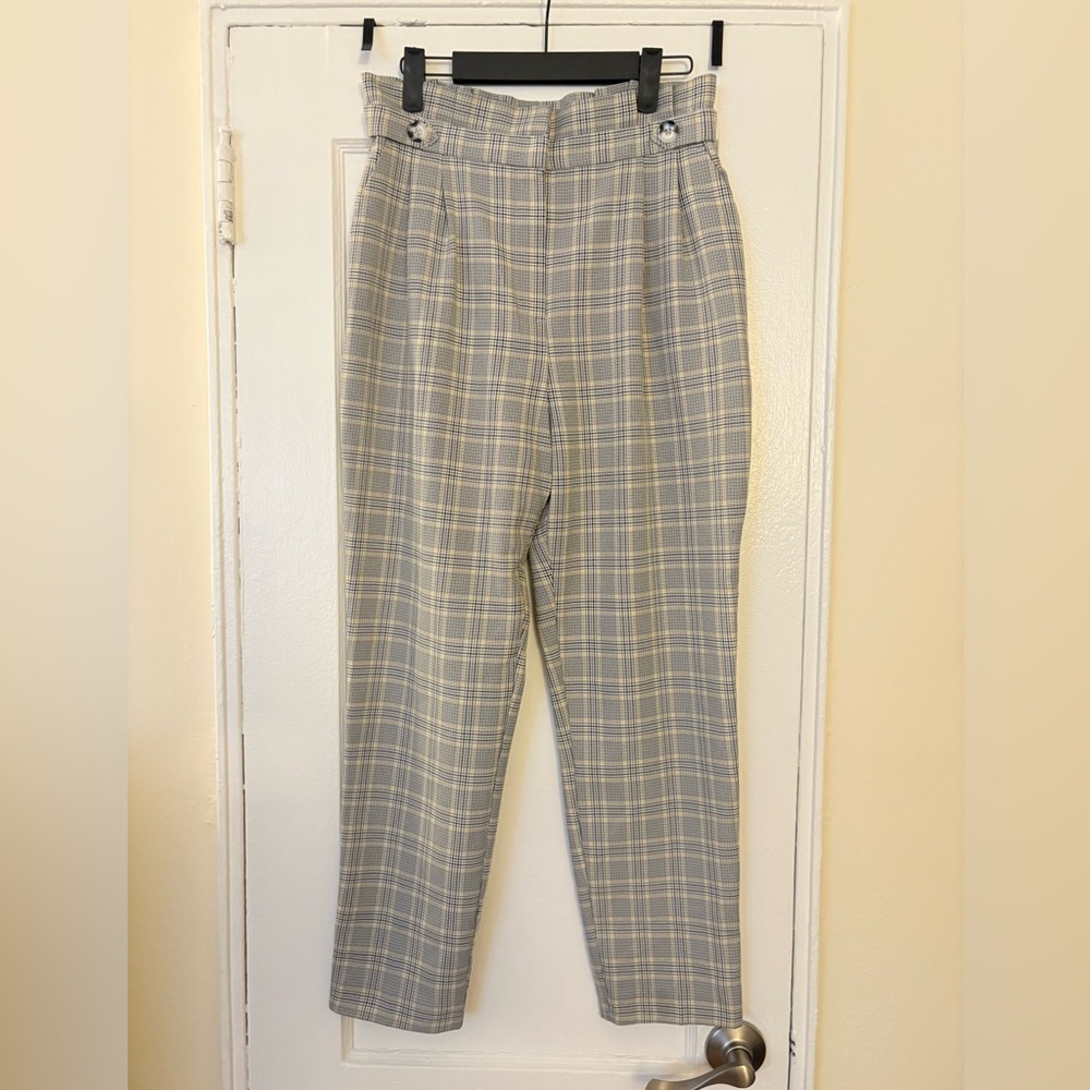 Miss Selfridge Plaid Trousers